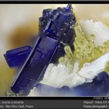 Azurite and mimetite
fov 1.8 mm
(Autor: ploum)