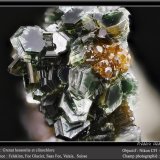 Clinochlore and Grossular (variety hessonite)
fov 5.5 mm
(Autor: ploum)