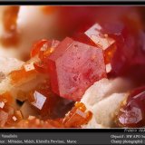 Vanadinite on Barite
fov 4.5 mm
(Autor: ploum)