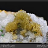 Mimetite, Malachite and Quartz
fov 11 mm
(Autor: ploum)