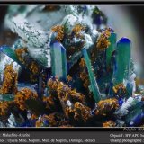 Malachite after azurite
fov 4.5 mm
(Autor: ploum)