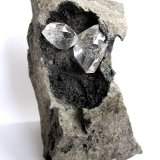 Quartz
Specimen height 6 cm, quartz crystals 17 mm & 11 mm
(Autor: Tobi)