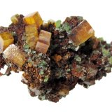 Wulfenite, Mimetite
Specimen size 4 cm, largest wulfenite 6 mm
(Autor: Tobi)