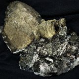 Chalcopyrite with Arsenopyrite, Calcite and Muscovite
11.5x8.5x6.5 cm's
(Autor: Joseph DOliveira)