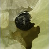 Pumpellyite, Prehnite; Quartz; Calcite
FOV +- 3 cm
(Autor: Pierre Joubert)