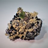 Ludlamite, Sphalerite, Siderite, Pyrite, Quartz
36 mm x 29 mm x 21 mm
(Autor: Don Lum)