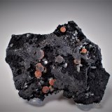 Rhodochrosite, Romanechite
48 mm x 38 mm x 8 mm
(Autor: Don Lum)