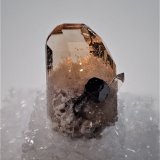 Topaz, Bixbyite, Quartz, Rhyolite
17 mm x 12 mm x 11 mm
(Autor: Don Lum)