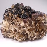 Fluorite, Calcite, Sphalerite
107 mm x 55 mm x 53 mm
(Autor: Don Lum)