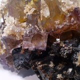 Fluorite, Calcite, Sphalerite
107 mm x 55 mm x 53 mm
(Autor: Don Lum)