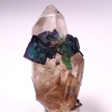 Fluorite, Quartz (variety smoky quartz, variety citrine)
53 mm x 27 mm x 22 mm
(Autor: Don Lum)