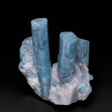 Elbaite (variety cuprian elbaite), Quartz
4.9 x 6.4 cm
(Autor: am mizunaka)