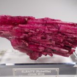 Elbaite (variety rubellite), Tourmaline Group
131 mm x 73 mm x 30 mm
(Autor: Don Lum)