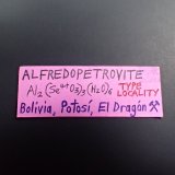 Alfredopetrovite, Chalcomenite, Ahlfeldite
15 mm x 10 mm x 8 mm
(Autor: Don Lum)