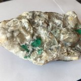 Beryl (variety emerald), Quartz, Fluorite, Calcite
10cm across
(Autor: Fiebre Verde)