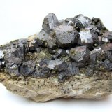Galena, Chalcopyrite
Specimen size 10 cm, largest galena 2 cm
(Autor: Tobi)