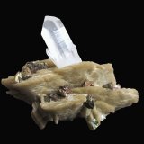 Quartz, Siderite, Chalcopyrite
Specimen size 4 cm, quartz crystal 1,8 cm
(Autor: Tobi)