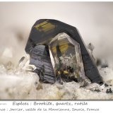 Brookite with Quartz and Rutile
fov 6.4 mm
(Autor: ploum)