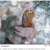Anatase
Vallon de la Valette, Macizo La Lauzière, Saint-Jean-de-Maurienne, Saboya, Auvergne-Rhône-Alpes, Francia
fov 4.6 mm
(Autor: ploum)