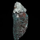 Quartz, Dioptase, Calcite
Tsumeb Mine, Tsumeb, Otjikoto Region, Namibia
7.2 x 3.1 cm
(Autor: am mizunaka)