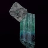 Elbaite (variety indicolite), Quartz
5.2 x 3.0 cm
(Autor: am mizunaka)