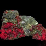 Calcite, Realgar
7.2 x 4.8 cm
(Autor: am mizunaka)