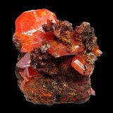 Wulfenite
Specimen size 3 cm, largest wulfenite crystal 1,8 cm
(Autor: Tobi)