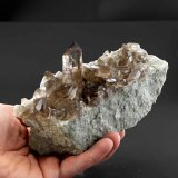 Smoky quartz
Specimen size 16,5 cm, largest crystal 6 cm
(Autor: Tobi)