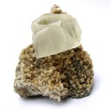 Calcite, Stilbite
Specimen height 5 cm, crystal 2,5 cm
(Autor: Tobi)