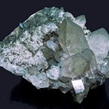 Quartz, Chlorite
Specimen size 17,5 cm, largest quartz 7 cm
(Autor: Tobi)