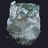 Quartz, Chlorite
Specimen size 17,5 cm, largest quartz 7 cm
(Autor: Tobi)
