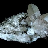 Quartz, Chlorite
Specimen size 17,5 cm, largest quartz 7 cm
(Autor: Tobi)