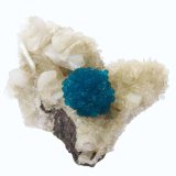 Cavansite, Stilbite
Specimen size 5 cm, cavansite "ball" 13 mm
(Autor: Tobi)