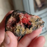 Rhodochrosite
Specimen size 6 x 4 cm, largest crystals 4 mm
(Autor: Tobi)