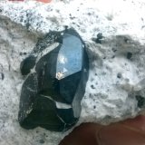 Chalcocite-covered pyrite
Crystal 2.5 cm
(Autor: Cesar M. Salvan)