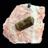 Fluorapatite, Calcite
Specimen size 7 cm, apatite crystal 3,3 cm
(Autor: Tobi)