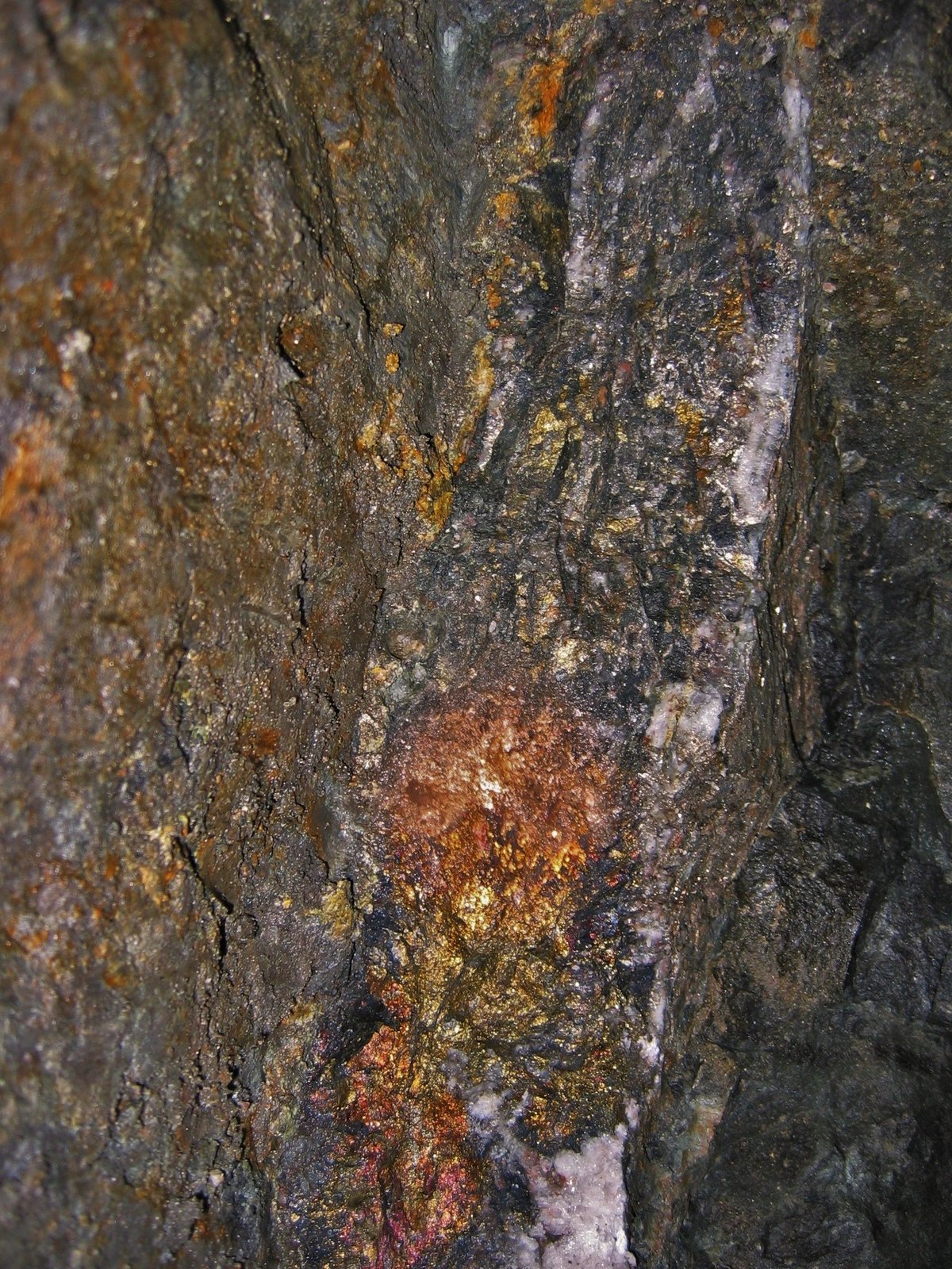 Chalcopyrite in vein
fov is about 2.5metres
(Autor: markbeckett)