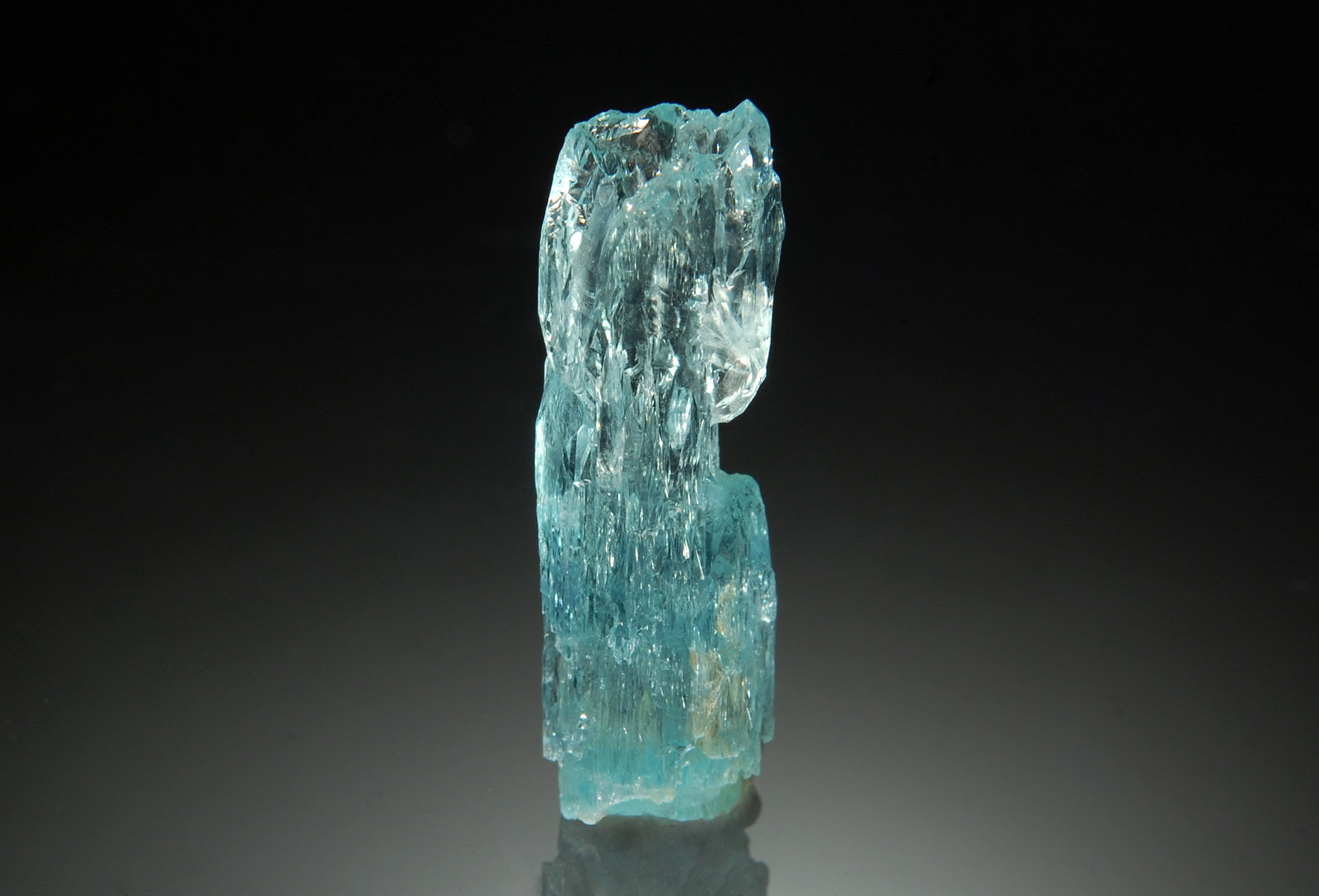 Beryl var. aquamarine
0.8 x 2.3 cm
(Autor: Michael Shaw)
