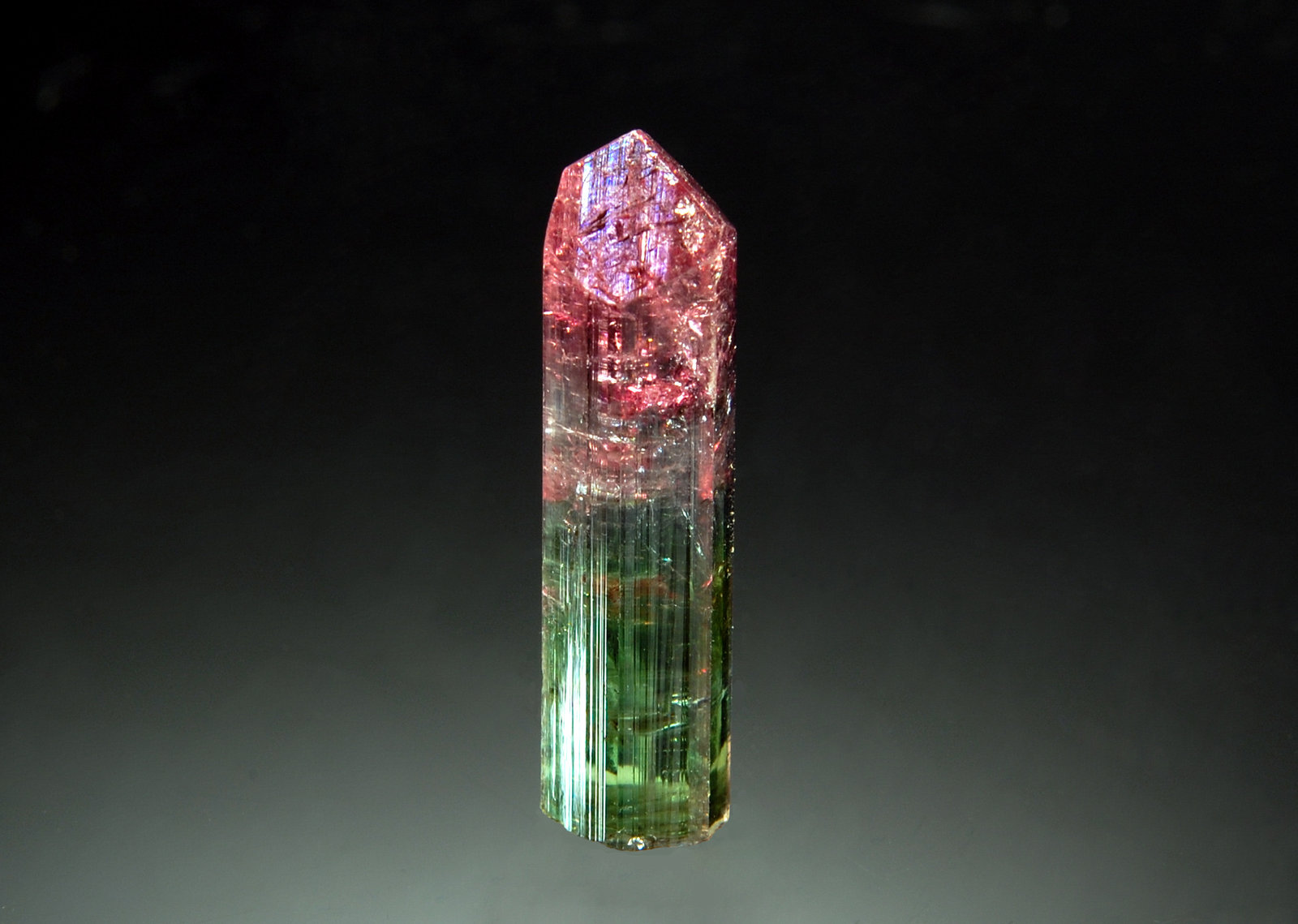 Elbaite
0.7 x 2.6 cm
(Autor: Michael Shaw)
