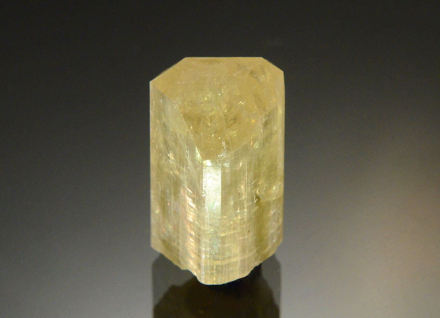 Fluorapatite
2.1 x 1.3 x 1.2 cm
(Autor: Michael Shaw)