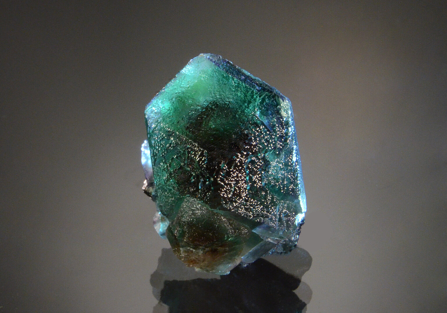 Fluorite
Erongo Mountain, Usakos, Erongo Region, Namibia
3.0 x 2.6 cm
(Autor: Michael Shaw)