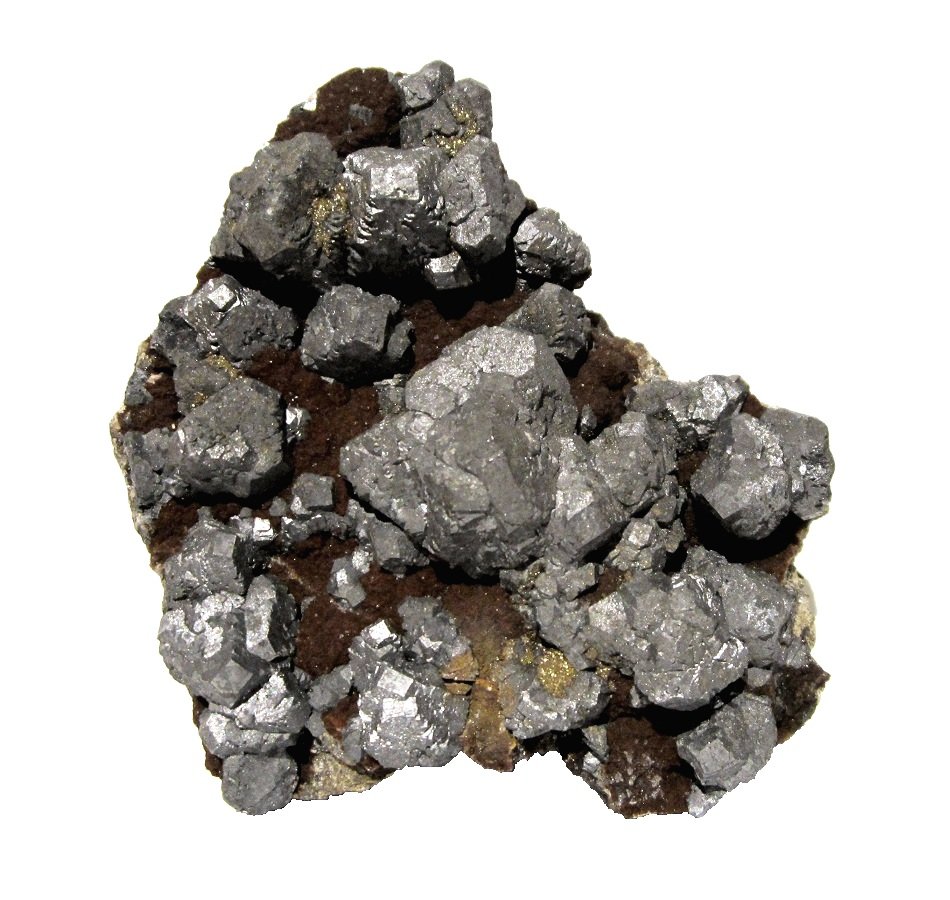 Galena
Specimen size 9,5 cm, largest galena crystal 3 cm
(Autor: Tobi)