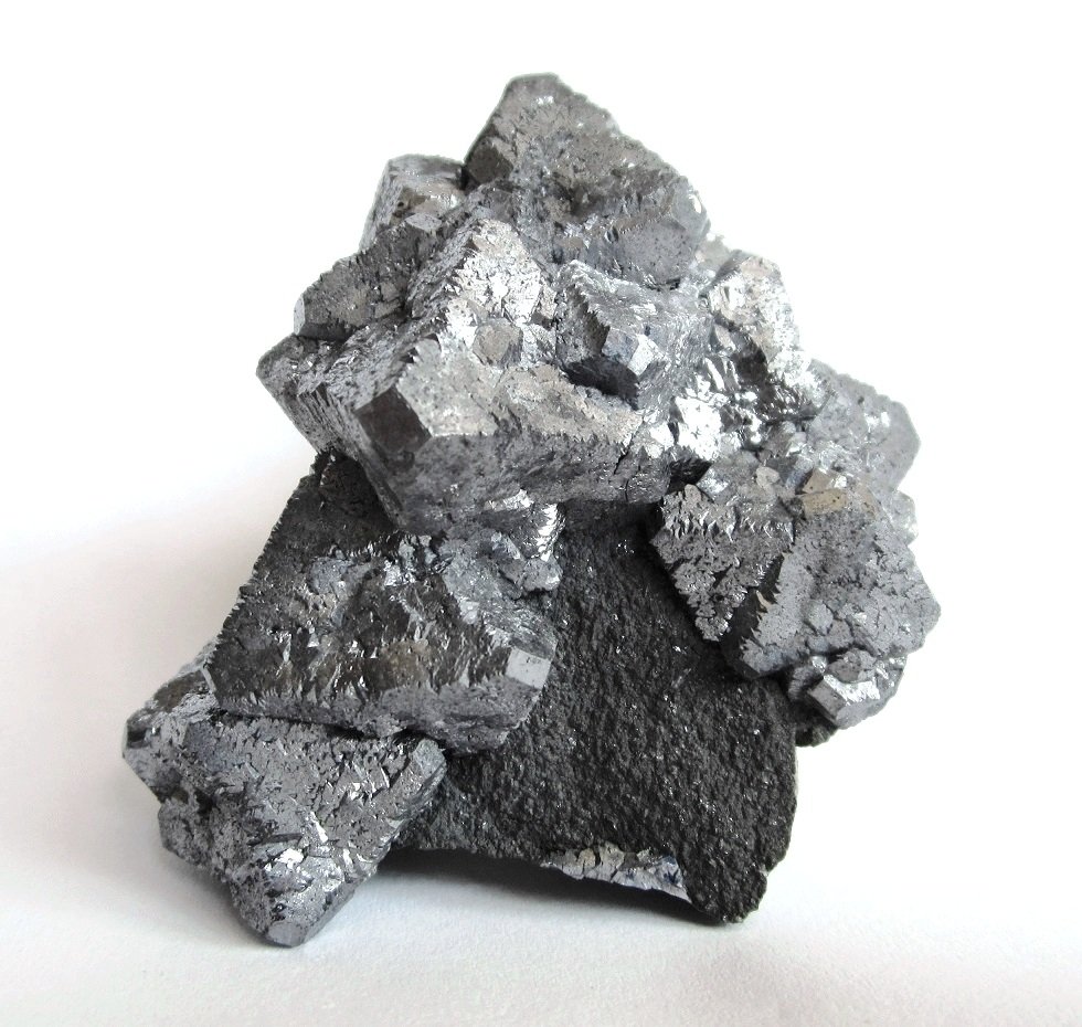 Galena
Specimen height 6 cm, largest galena 2,5 cm
(Autor: Tobi)