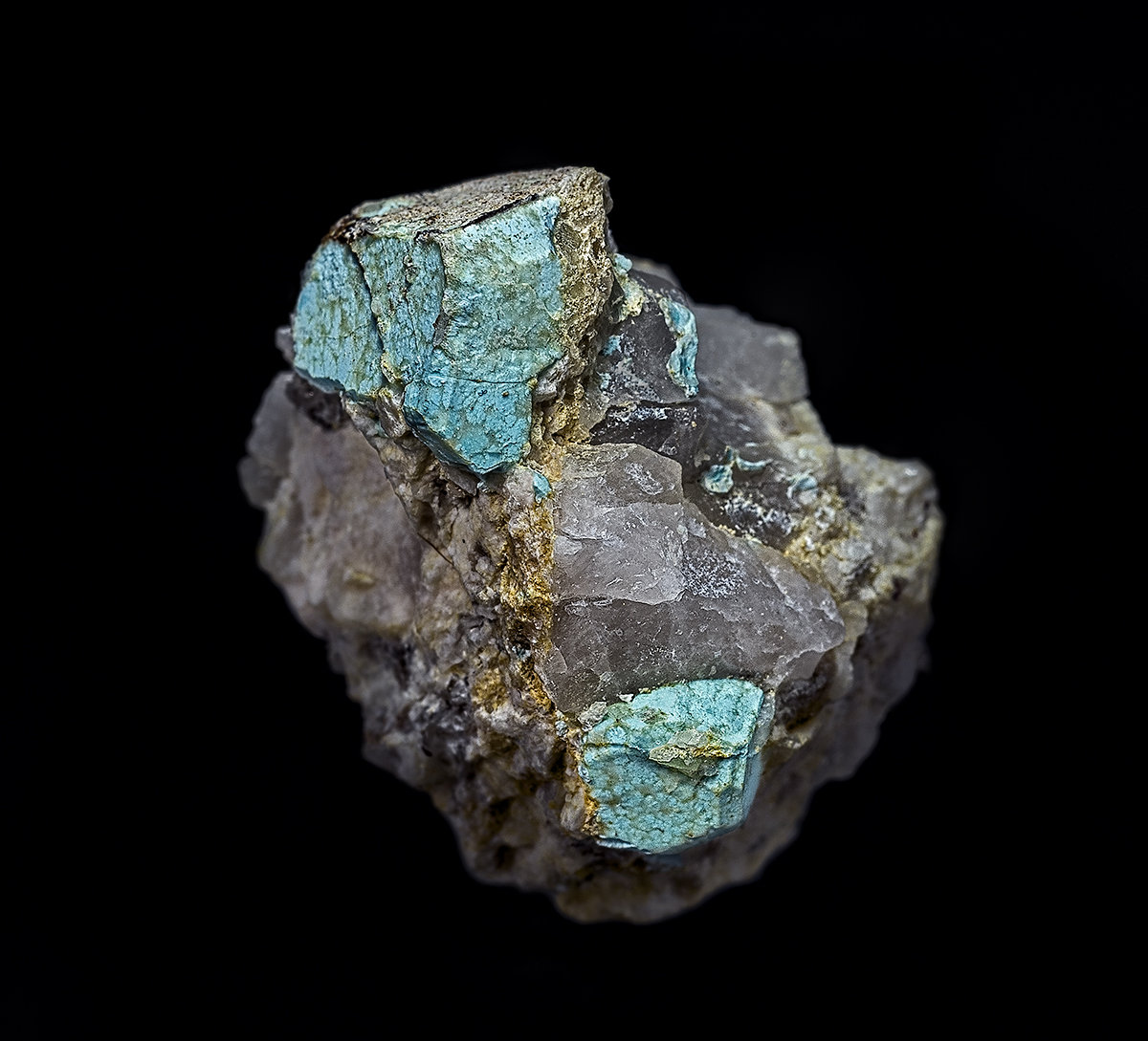 Turquoise after Beryl, Quartz
1.8 x 2.2 cm
(Autor: am mizunaka)