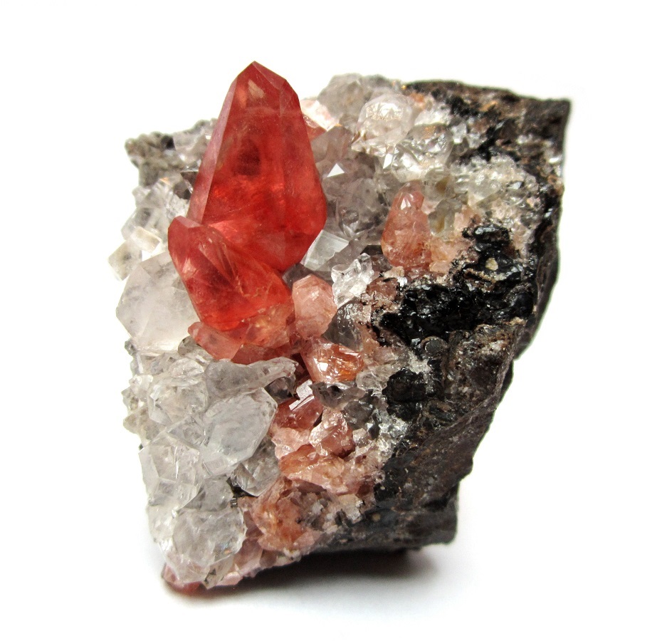 Rhodochrosite
Specimen height 3,5 cm, largest crystal 14 mm
(Autor: Tobi)
