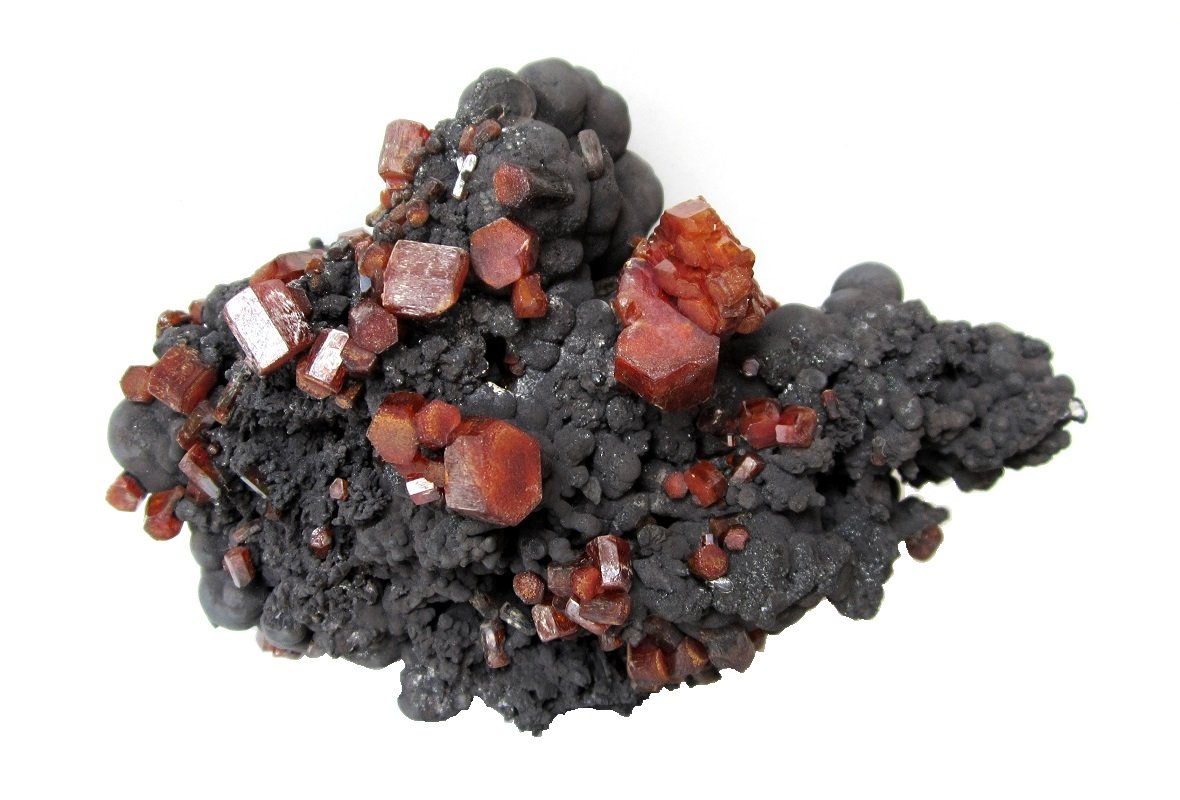 Vanadinite, Goethite
Specimen size 10 cm, largest crystal 1,3 cm
(Autor: Tobi)