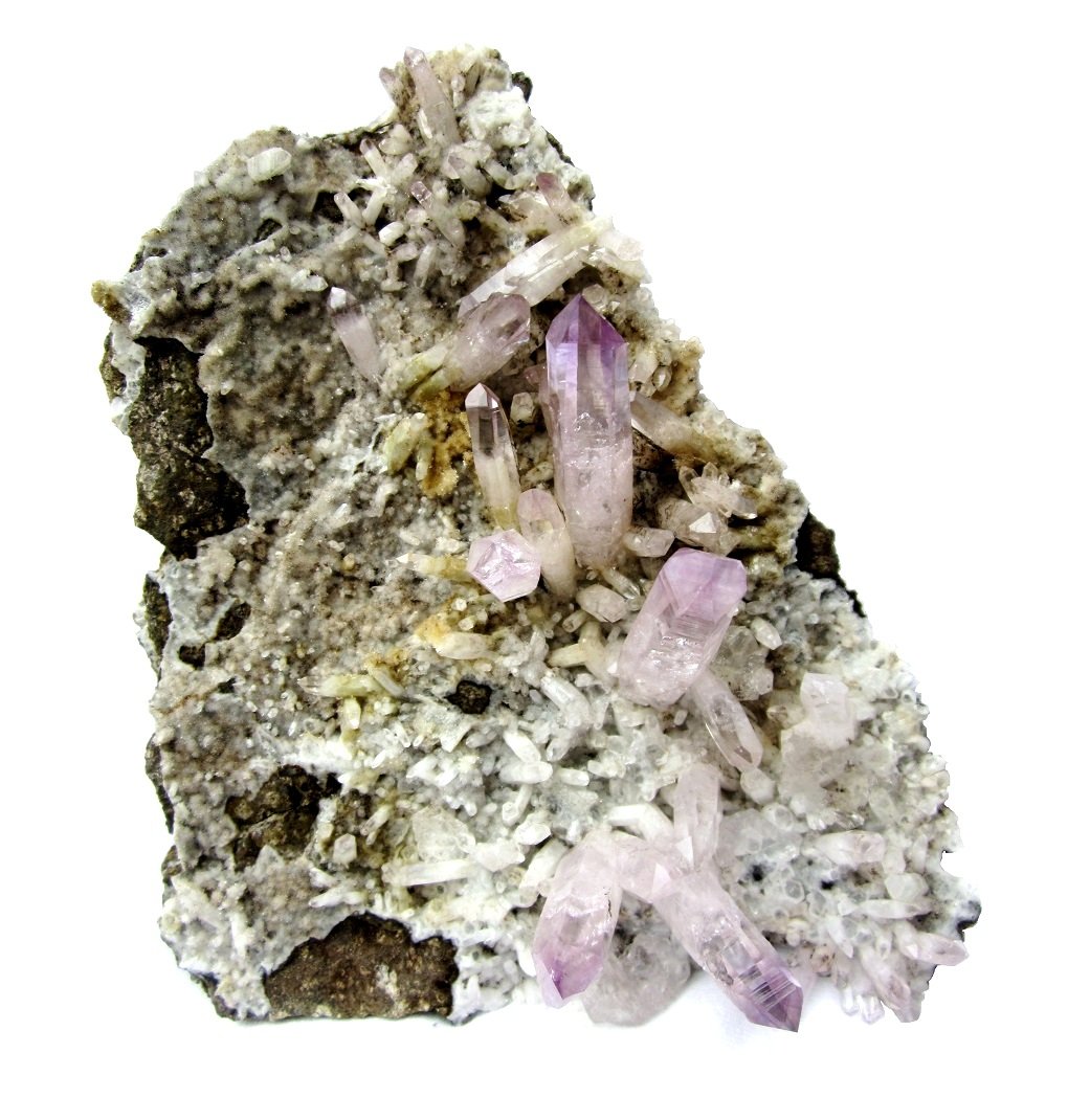 Quartz (variety amethyst)
Specimen height 15 cm, largest crystal 4 cm
(Autor: Tobi)