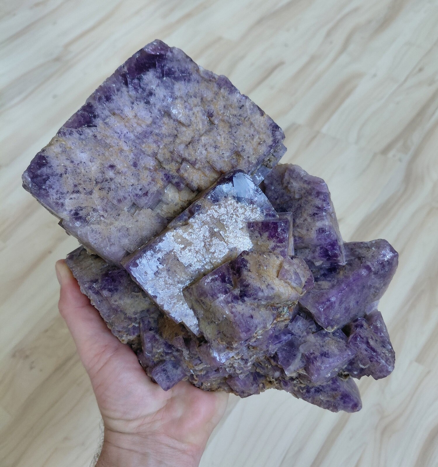 Fluorite
Weardale, North Pennines Orefield, County Durham, England / United Kingdom
Specimen size 24 cm, largest crystal 11 cm
(Autor: Tobi)