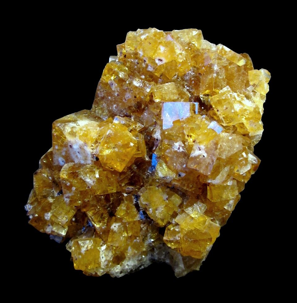 Fluorite
Specimen size 9,5 cm, largest crystals 2 cm
(Autor: Tobi)