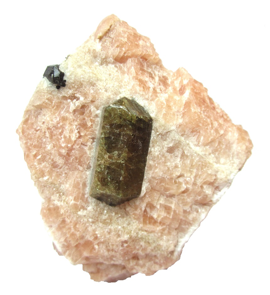 Fluorapatite
Specimen size 7 cm, largest crystal 3,3 cm
(Autor: Tobi)